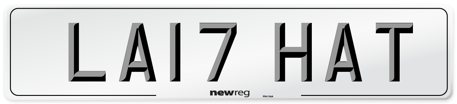 LA17 HAT Number Plate from New Reg